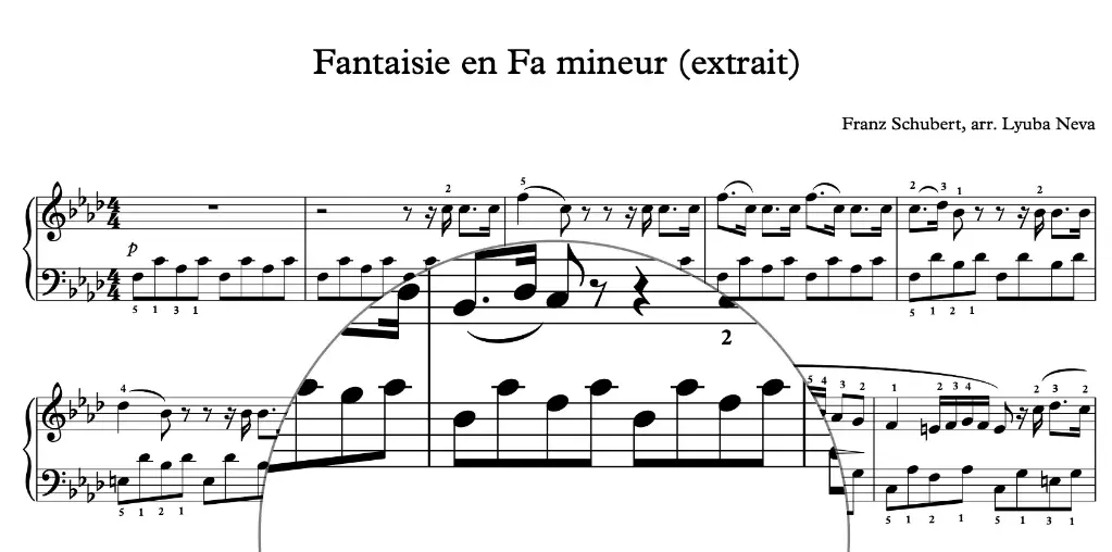 Franz Schubert "Fantaisie" en Fa mineur