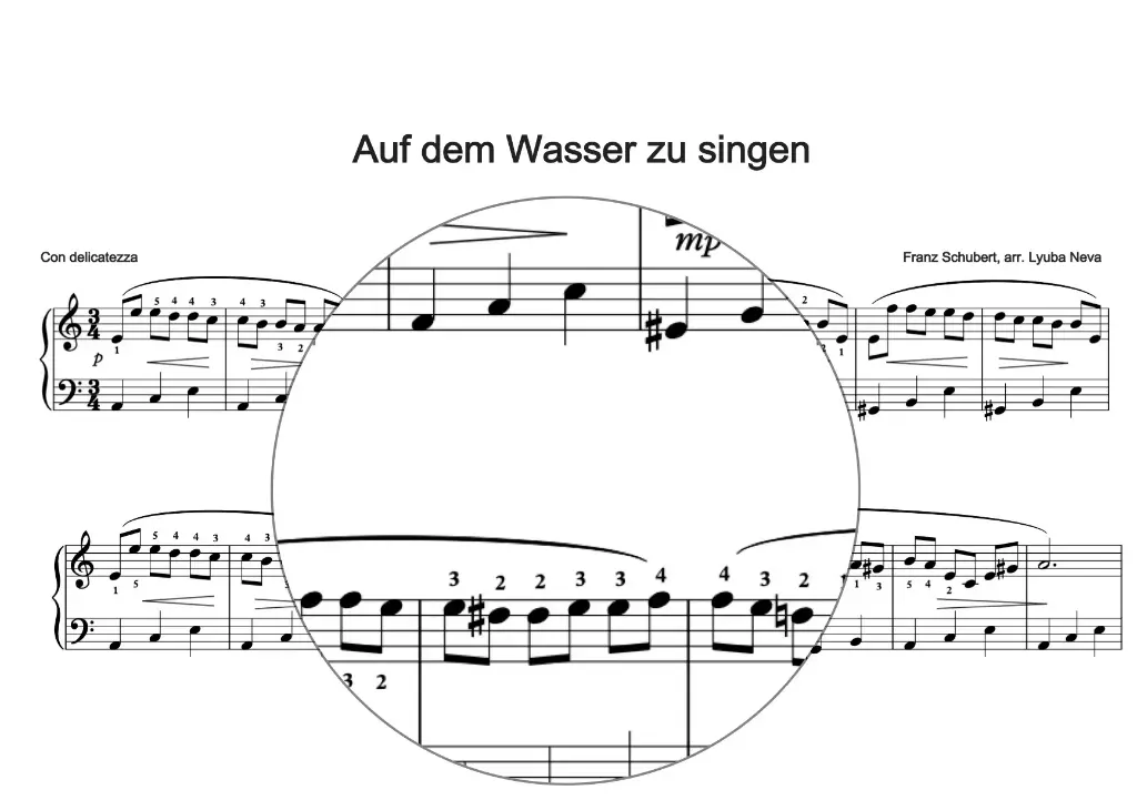 F.Schubert "Auf dem wasser zu singen"