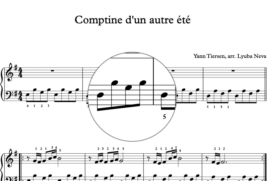 "Comptine d'un autre été" Yann Tiersen (pdf)
