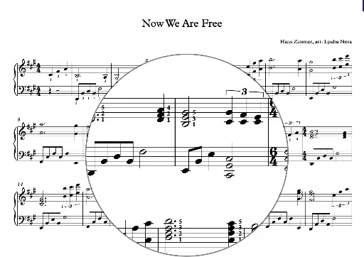 Hans Zimmer, arr. Lyuba Neva "Now We Are Free" 